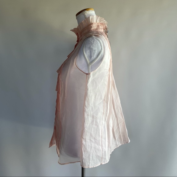 NWT Oscar de la Renta Silk Top - sz 8 - Picture 4 of 5